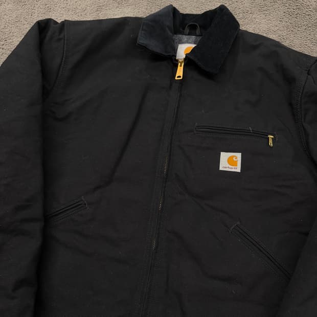 [ 정품/M ] 칼하트 j001 blk 덕 디트로이트 자켓
