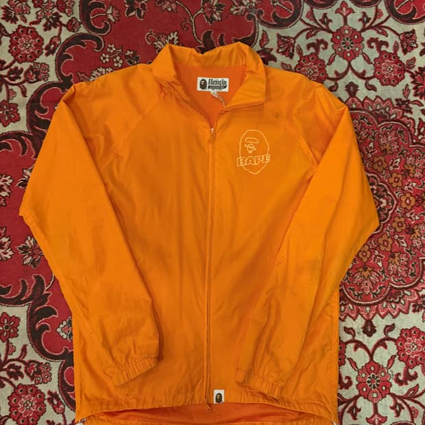 A BATHING APE Orange Windbreaker
