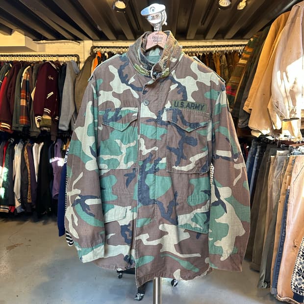 80s Us Army 우드랜드 m65필드자켓 S-R