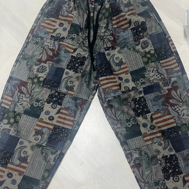 패치워크 패턴 팬츠