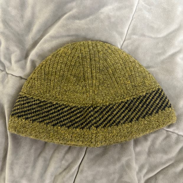 [F]25fw 카키스 모드 니트햇 비니 올리브