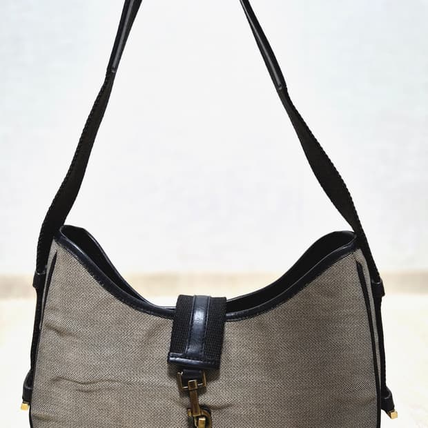 구찌 재키 (캔버스 레더) 숄더백