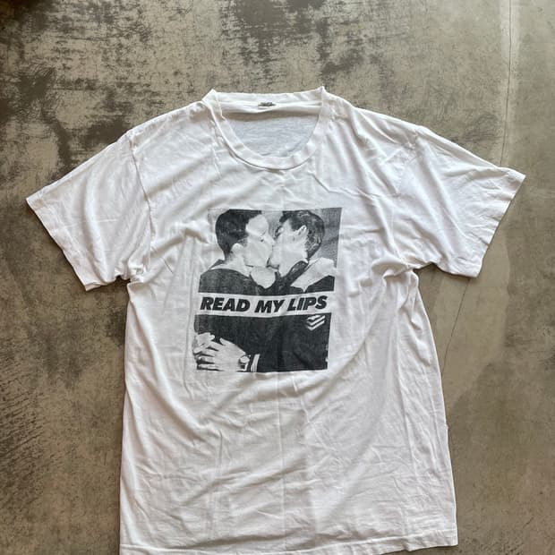 80s Gran Fury “Read My Lips” 아트웍 티셔츠