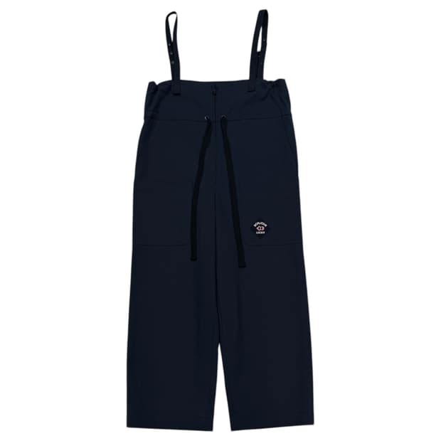 럭키슈에뜨 네이비 점프수트 멜빵 바지 36