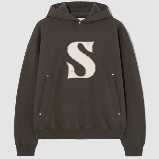 세터 아플리케 후드티