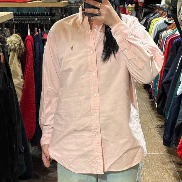 [HI] Polo 폴로 긴팔셔츠 핑크