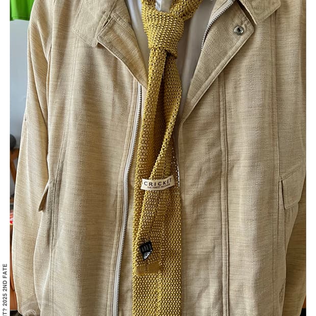 1980-90s CRICKET Italian Silk Knit Tie