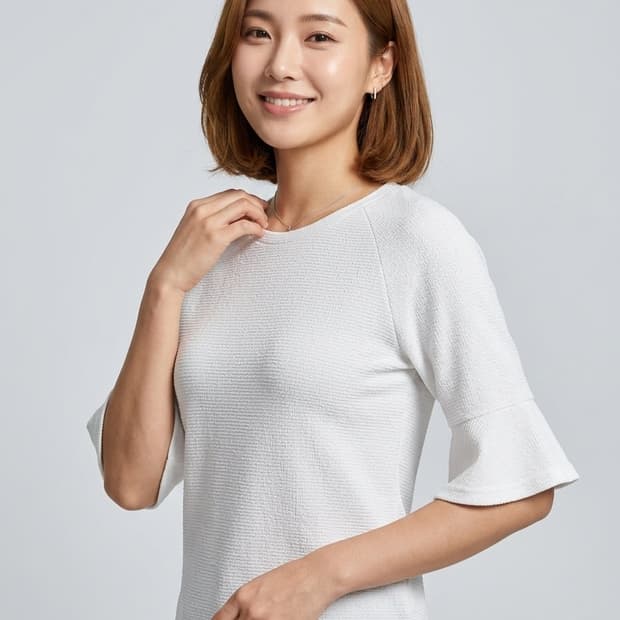 🤍 매긴(MCGINN) 플레어 소매 블라우스 | 55(S) | 화이트