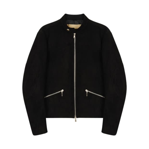 마뗑킴) 스웨이드 봄버 자켓