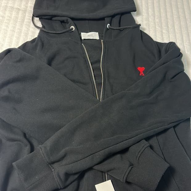 아미 후드집업 블랙 새상품