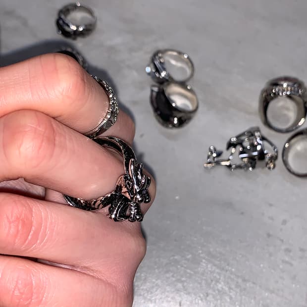 빈티지 오리엔탈 드래곤링