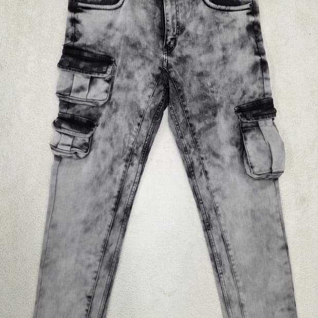 클라우드72 워싱 카고청바지.  싸이즈 34