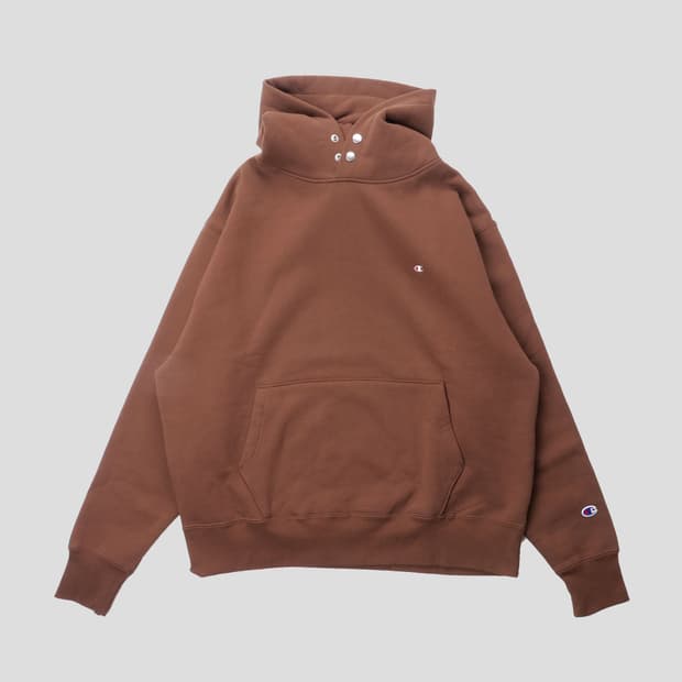 BEAMS x CHAMPION Snap Hoodie