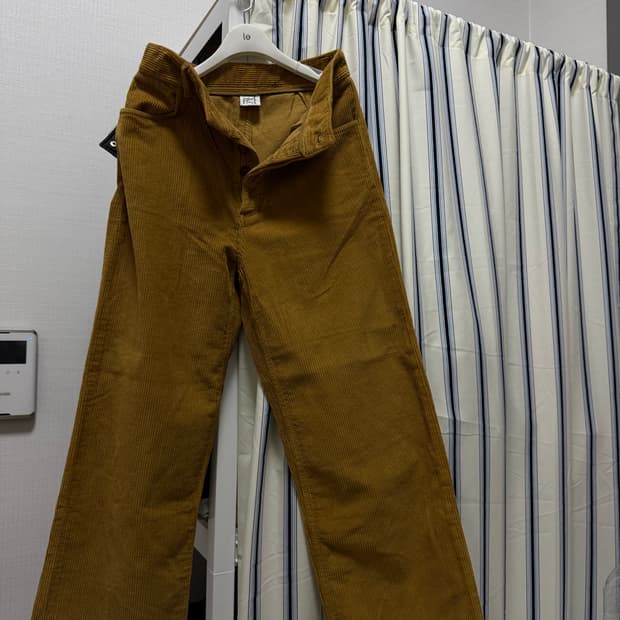 베이스레인지 코듀로이 팬츠 카멜 컬러, M