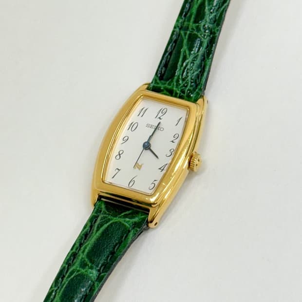 seiko / 세이코 골드 쿼츠 시계 