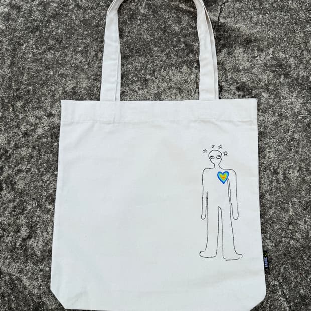 핸드페인팅 토트백