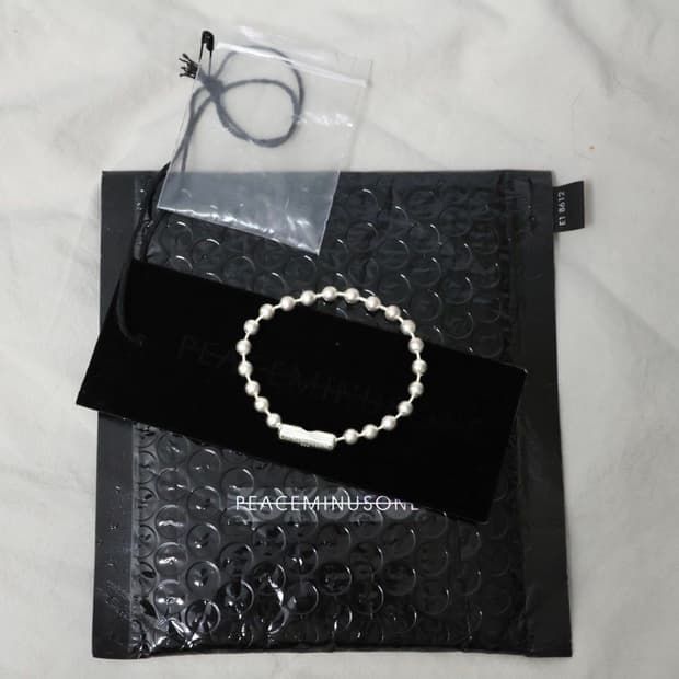 피스마이너스원 실버 볼 팔찌