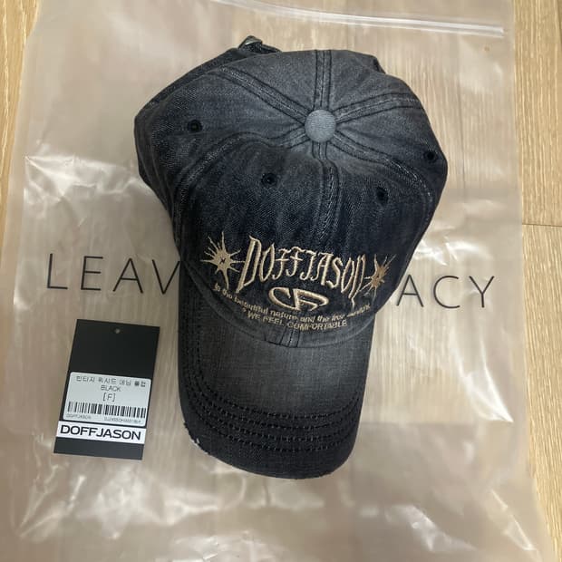 (고정 가격) 도프제이슨 빈티지 워시드 데님 볼캡 모자