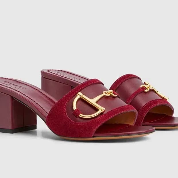 구찌 홀스빗 슬라이드 스웨이드 샌들 -미착용새상품-