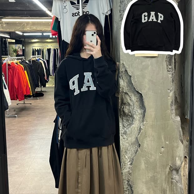 갭 후드티 블랙 L #csz2071
