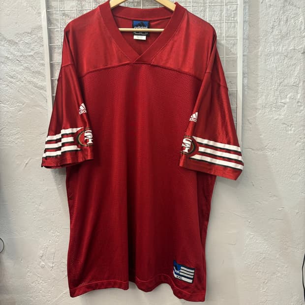 90s 아디다스 올드스쿨 샌프란시스코 포티나이너스 유니폼 져지 2XL