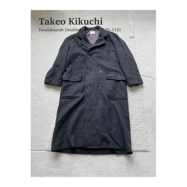 타케오키쿠치 하운드투스 더블 롱 코트 (105-110)