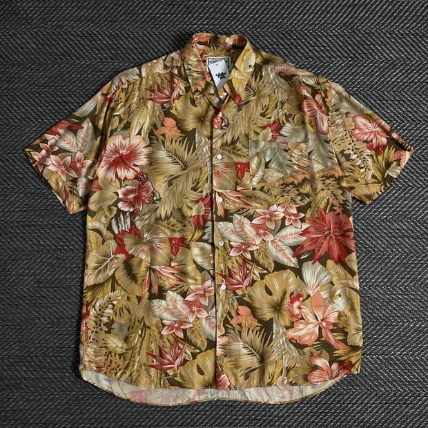 USA 오리지날 빈티지 하와이안 셔츠o 3324