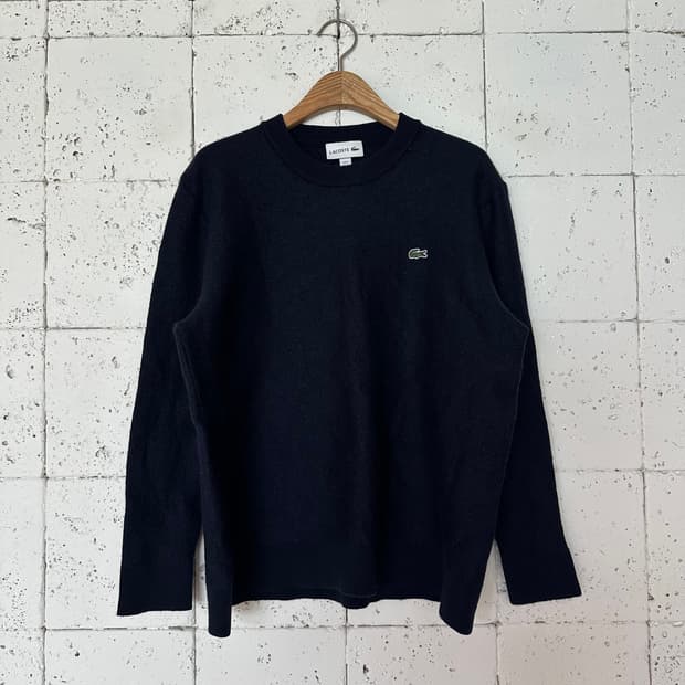 XL 라코스테 네이비 울 니트