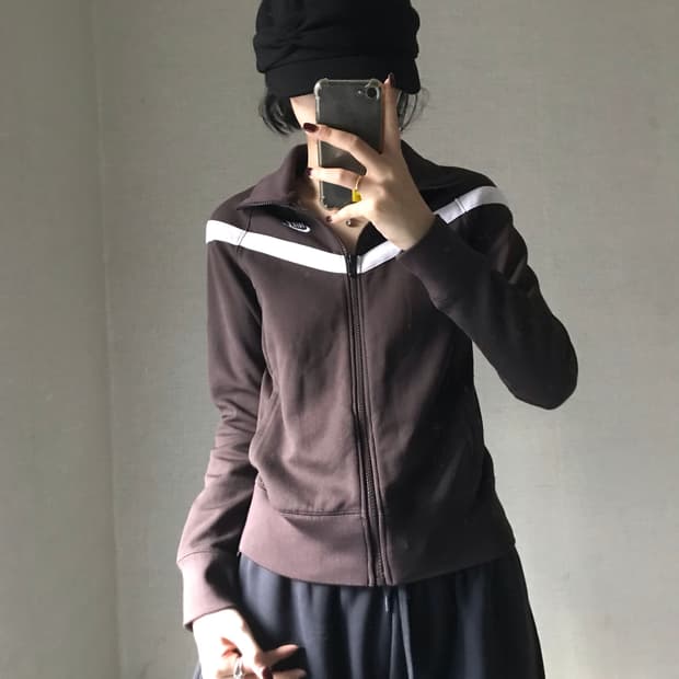 나이키 브라운 슬림핏 져지