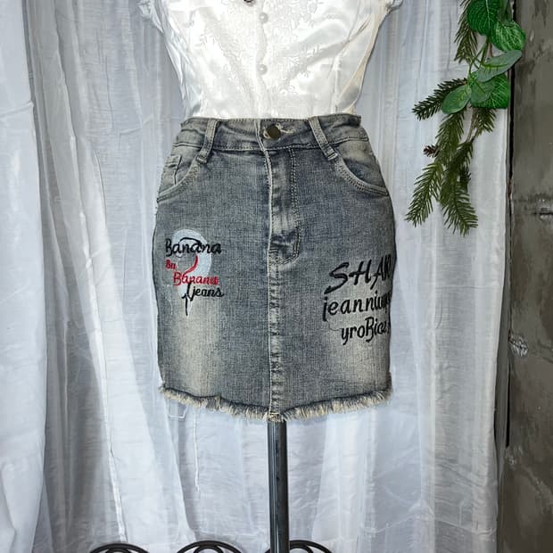 y2k 데님 스커트 