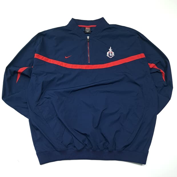 CK145 2XL 나이키 00s 팀 네이비&레드 쉴드자수 바람막이 웜업