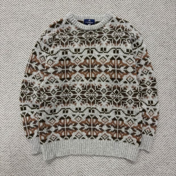 SYNTHETIC 노르딕 패턴 울 니트 v1911 