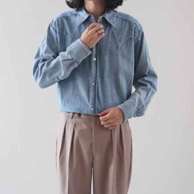 (2)MAATEE&SONS [새상품] 웨스턴 데님 셔츠