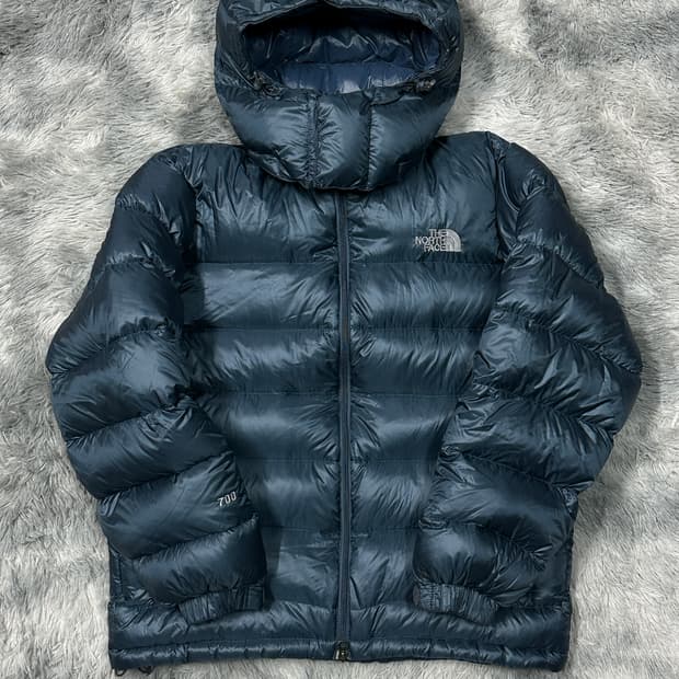 노스페이스 700 메트로 퍼텍스 퀀텀 유광 후드패딩 L