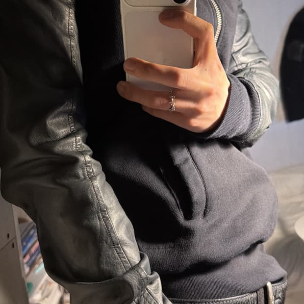 Rick owens 14ss leather bomber