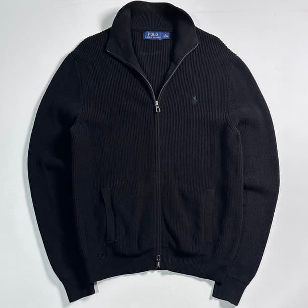 폴로 랄프로렌 블랙 니트집업  
