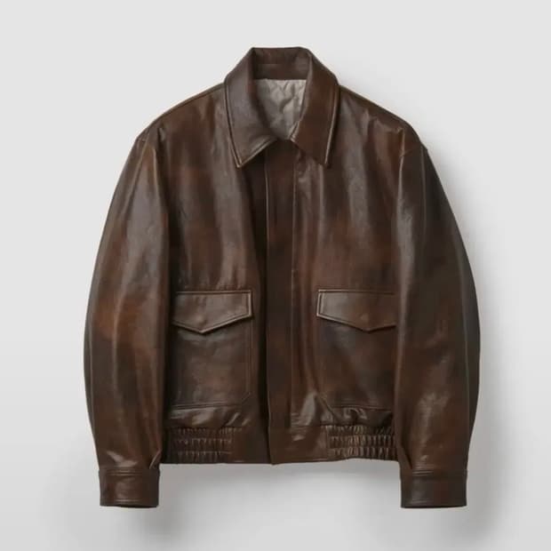 쿠어 베지터블 램스킨 a-2 자켓