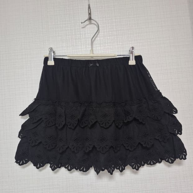 Language 고전 블랙 미니스커트