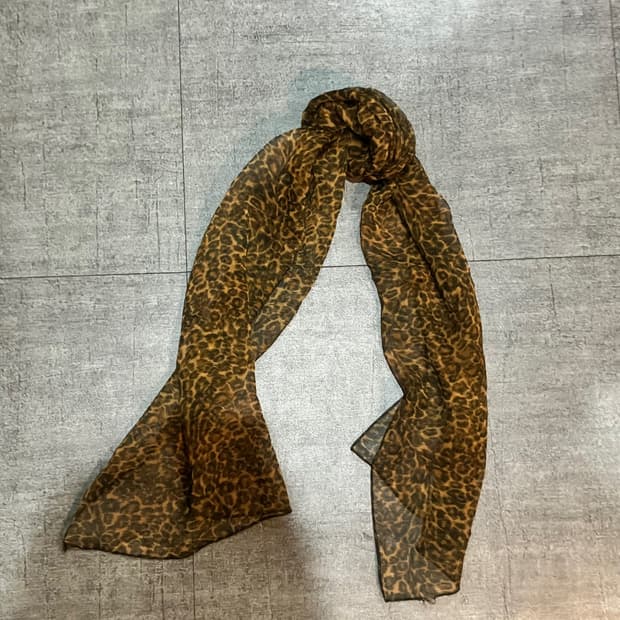 일본빈티지 핀터깔y2k 할메카지너드남 레오파드 호피스카프