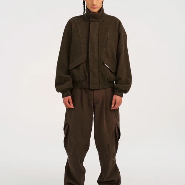 Hyein seo 울 봄버 재킷 카키 3사이즈