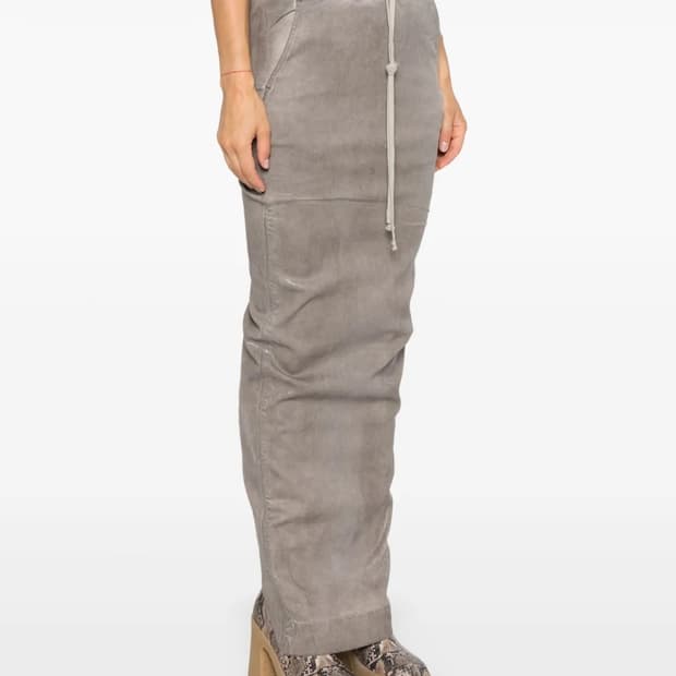 릭오웬스 코티드 풀 온 필러 스커트 (M)