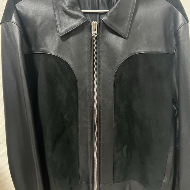 토니웩 레더 스웨이드패널 자켓