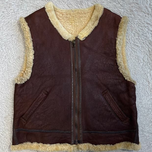 빈티지 B-3 베스트/양가죽/#2608