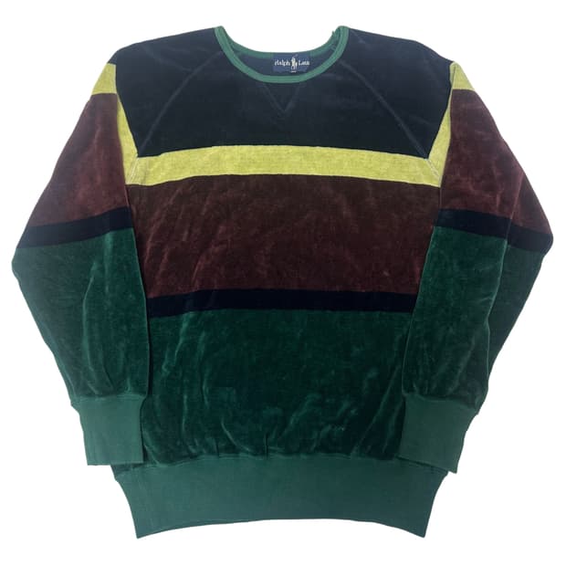 폴로 랄프로렌 일본판 벨벳맨투맨 M