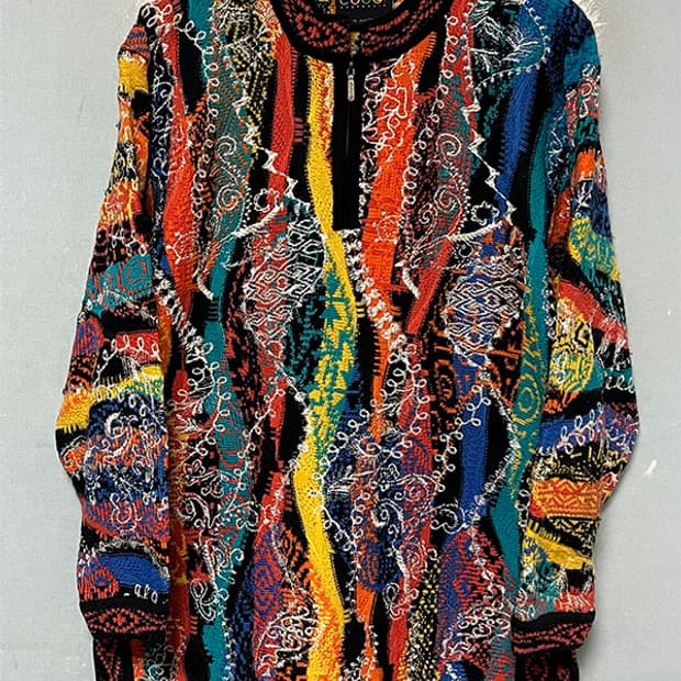 COOGI 쿠지 여자 케이블 니트티 힙합 스트릿 M 95 66