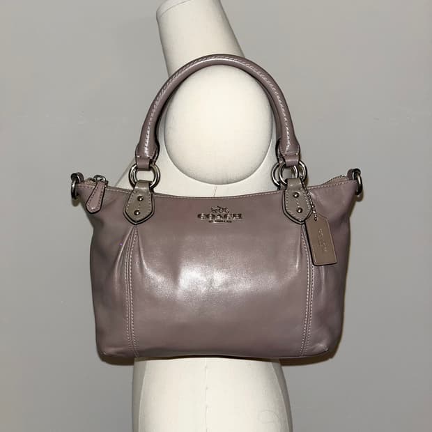 Coach Gray mini Shoulder bag