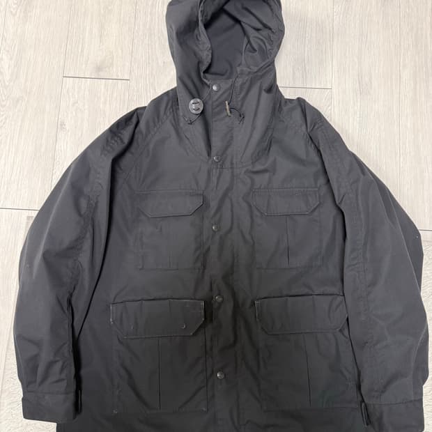 (M)노스페이스 퍼플라벨 마운틴 파카 윈드브레이커 블랙