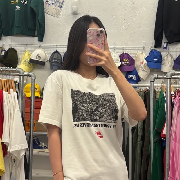 나이키 스피릿 프린팅 반팔티 M