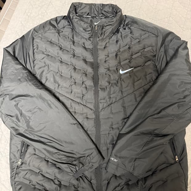 나이키 써마핏 ADV 에어로로프트 리펠 다운 러닝 자켓 블랙 XXL