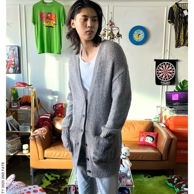 niko and . . . Big Fur Pocket Cardigan